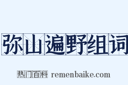 弥山遍野组词是什么意思的图片